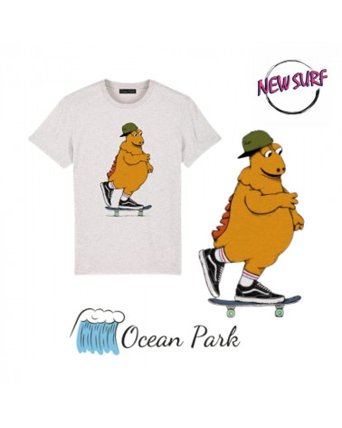 T-Shirt l'île aux skateurs Ocean Park, shop New Surf à Dinan, Bretagne