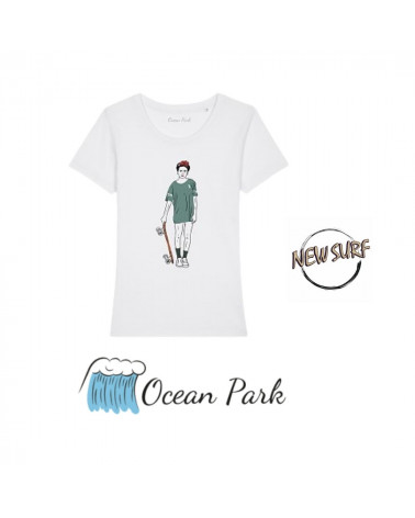 T-Shirt Frida Kahlo skateuse Ocean Park, shop New Surf à Dinan, Bretagne