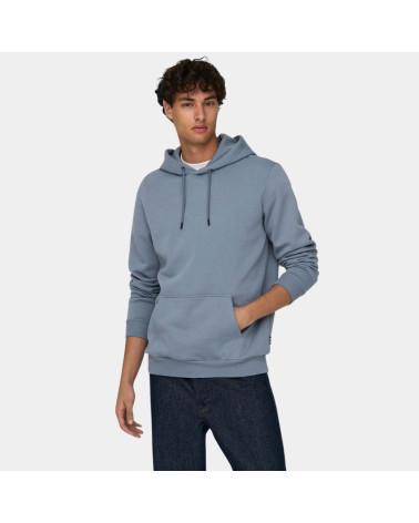 Sweat à capuche Ceres (bleu clair) Only and Sons, shop New Surf à Dinan, Bretagne