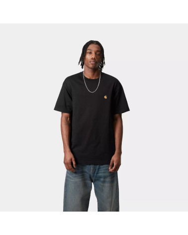 T-Shirt Chase noir, Carhartt Wip, Shop New Surf  à Dinan, Bretagne