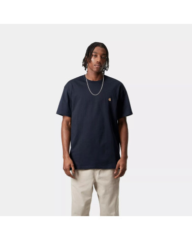 T-Shirt Chase navy, Carhartt Wip, Shop New Surf  à Dinan, Bretagne