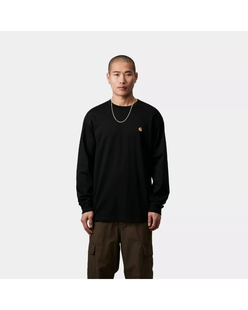 T-Shirt Manches longues Chase noir Carhartt Wip, shop New Surf à Dinan, Bretagne