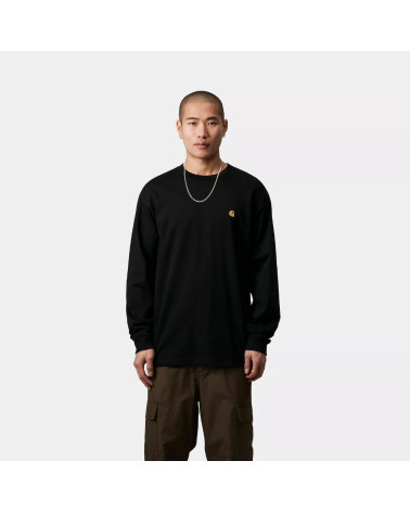 T-Shirt Manches longues Chase noir Carhartt Wip, shop New Surf à Dinan, Bretagne