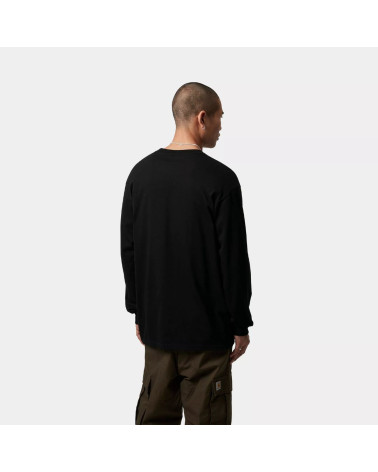 T-Shirt Manches longues Chase noir Carhartt Wip, shop New Surf à Dinan, Bretagne