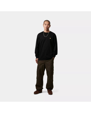 T-Shirt Manches longues Chase noir Carhartt Wip, shop New Surf à Dinan, Bretagne