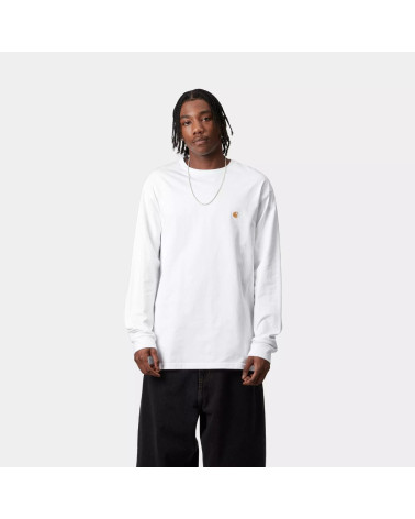 T-Shirt Manches longues Chase blanc Carhartt Wip, shop New Surf à Dinan, Bretagne