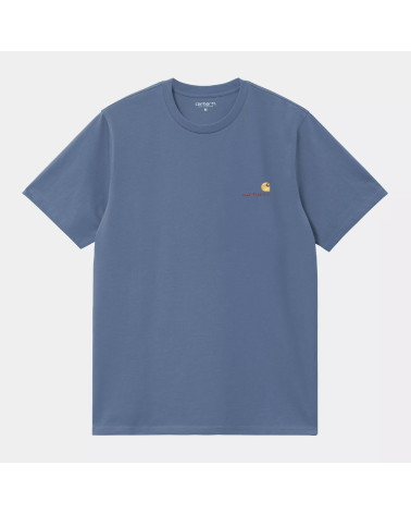 T-Shirt American Script, Carhartt (bleu clair), shop New Surf à Dinan, Bretagne