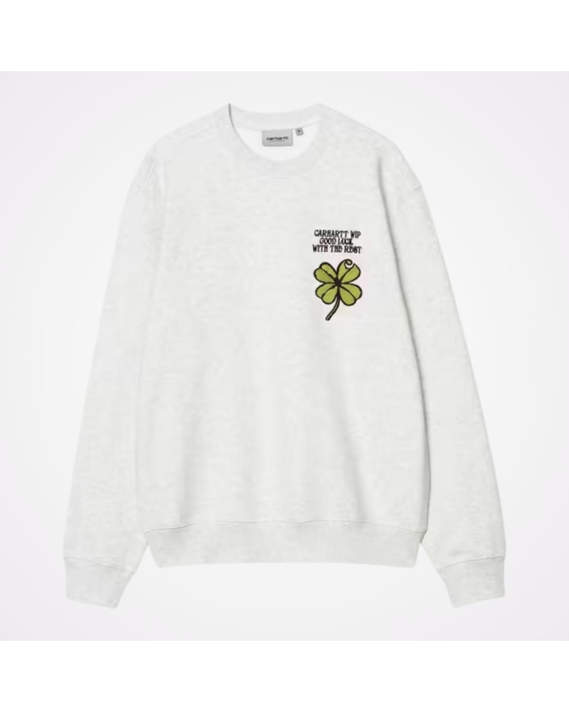 Sweat Clover Carhartt WIP, gris clair, loose fit, broderie