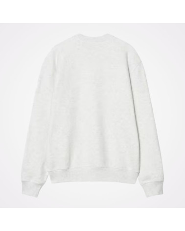 Sweat Clover Carhartt WIP, gris clair, loose fit, broderie