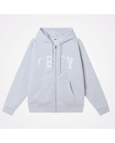 Sweat Collegiate zip Obey, shop New Surf à Dinan, Bretagne