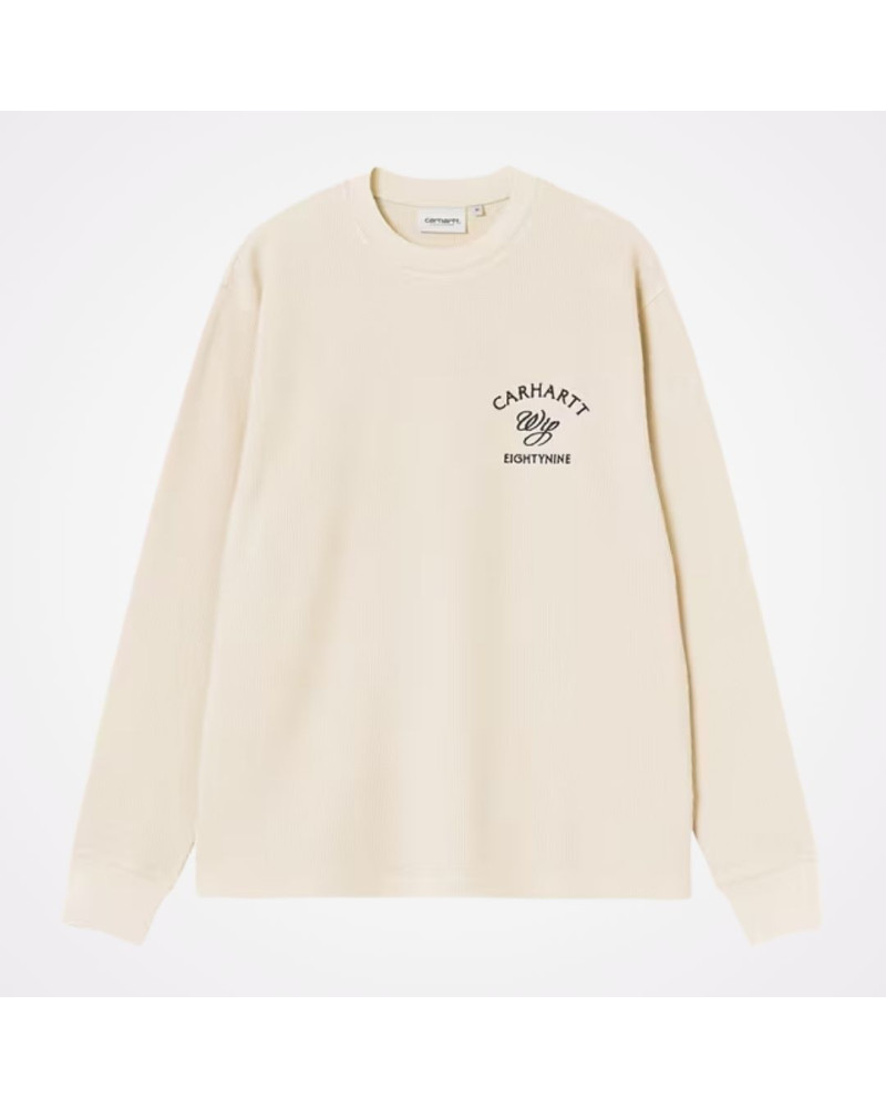 Carhartt WIP Eightynine LS écru – t-shirt manches longues homme streetwear