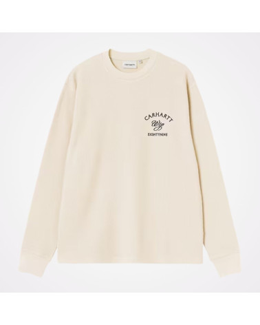 Carhartt WIP Eightynine LS écru – t-shirt manches longues homme streetwear