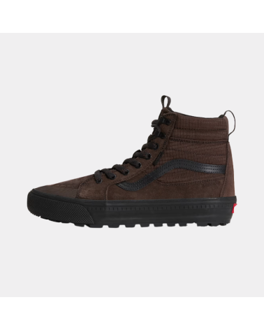 Chaussures montantes Vans Sk8-Hi Waterproof Insulated marron, imperméables et isolantes, avec semelle All-Trac.