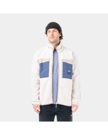 Polaire zippée Picture PMBTON Zip Fleece homme, disponible en Tofu et Vintage Indigo.