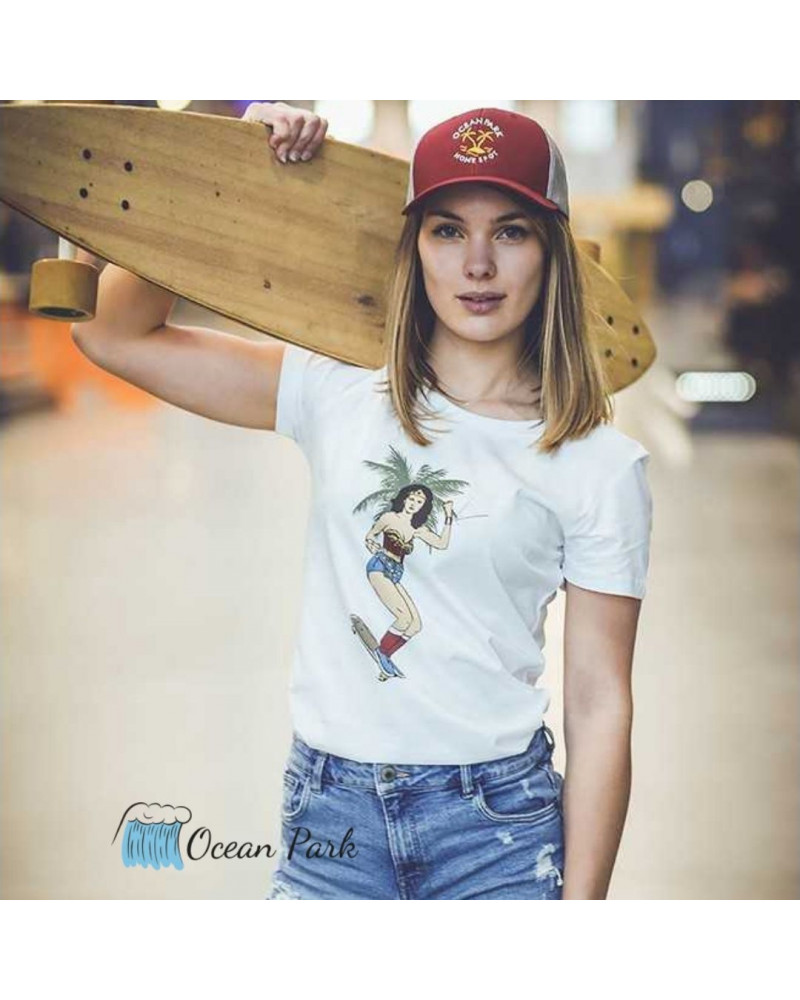 T-Shirt Wonder Woman skate Océan Park, shop New Surf à Dinan, Bretagne